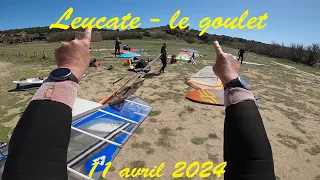 windsurf leucate le goulet - 11 avril 2024 + Franck et Philippe