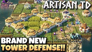 NEW Tower Defense Maze Builder With Stunning Aesthetics! | Artisan TD
