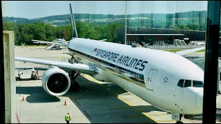 Singapore Airlines 777-300ER First Class ZRH SIN,  Round the World 13-5