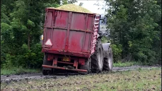 Mokré siláže 2017 | Manipulátor v náhonu | Harvest in mud