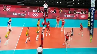 Brazil v. s USA women's volleyball final Tokyo 2020