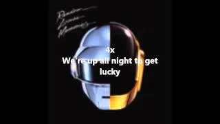 Daft punk - Get lucky (lyrics)