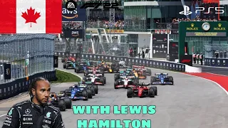 F1 22 PS5 GAMEPLAY CANADIAN GRAND PRIX 2022 1080P60 FPS (HD) WITH LEWIS HAMILTON