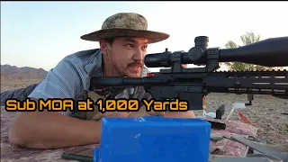 AR15 22" 6 ARC 105gr Berger Hybrid Handloads | 1,000 Yards - Too easy😎