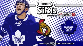 Senators vs Maple Leafs (NHL 16 Hockey Sims)