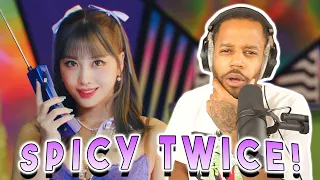 Reacting to TWICE "Talk that Talk" M/V