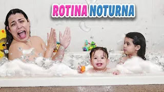 ROTINA NOTURNA DA FAMÍLIA CASTRICINI 2022 * Novelinha | Kathy Castricini