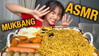 ASMR MUKBANG SPICY INDOMIE GORENG 7 BUNGKUS | EATING SOUNDS!!!