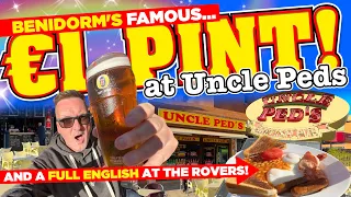 A €1 PINT at UNCLE PEDS and a FULL ENGLISH at The ROVERS RETURN in BENIDORM