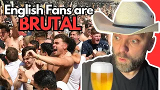 Drunk Texan Cries Laughing at English Football Chants