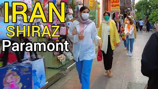 Shiraz Iran (4k) Walking on Qasrdasht Street/شیراز پارامونت به سینما سعدی