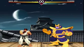 Shin Ryu VS Thanos - HIGH LEVEL EPIC FIGHT!