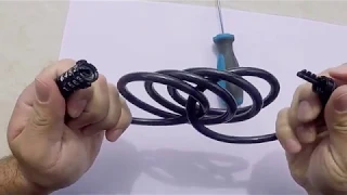 How to UNLOCK cable BIKE LOCK without combination AND how to CHANGE your lock COMBINATION