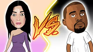 Kim Kardashian vs Kanye West Rap Battle 🎵 (new rap battles 2021)