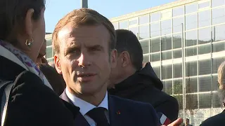 JO-2024 : Emmanuel Macron en visite en Seine-Saint-Denis | AFP Images
