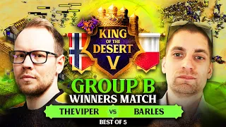 TheViper vs Barles King of the Desert 5 Winners Match Group B #ageofempires2
