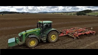 ♘ 1680HP by 8 JOHN DEERE 🚜 tractors on one field - AGROSPOL, Malý Bor a.s.  |tractors in action| 🎥