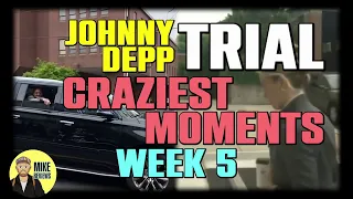 Johnny Depp Trial - Top 5 Craziest Moments for Week 5 #amberturd #johnnydepp #recap #defamation