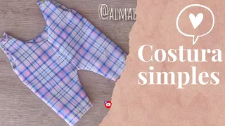 COSTURA PARA INICIANTES | SEM MOLDE | COSTURA FÁCIL | DIY | MACACÃO SUPER FÁCIL | BONECAS