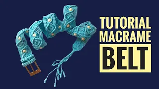 Macrame belt full tutorial. Easy for beginners.