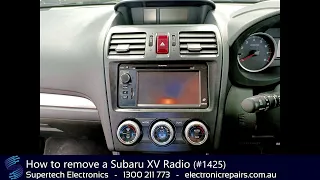 How to remove a Subaru XV Radio (#1425)