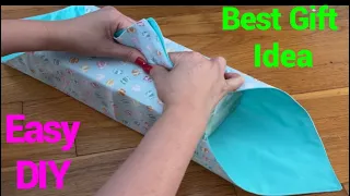 How I Turn 2 Pieces Of Fabric Into Amazing Holiday Gift/DIY  Gift Idea Sewing Tutorial For Beginners
