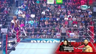 Shinsuke Nakamura Vs Ricochet - WWE Raw 26/06/2023 (En Español)