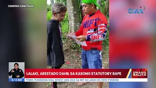 Lalaki, arestado dahil sa kasong statutory rape | UB