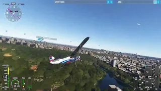 New York tour in a Carbon cub MSFS2020