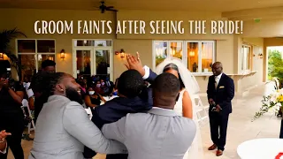 Groom faints after seeing his beautiful Bride. Fort Myers, Florida. Cinematic Trailer.