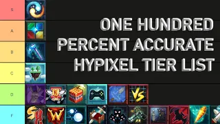 100% ACCURATE Hypixel Games Tier List