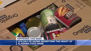 12's Day of Giving benefiting the Heart of Alabama Food Bank