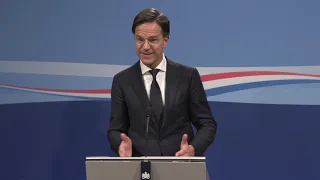 Integrale persconferentie van MP Rutte