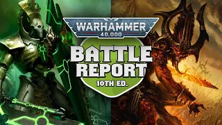 Necrons vs Chaos Daemons Warhammer 40k 10th Edition Battle Report Ep 60