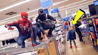 AGENT VENOM & SPIDER-MAN TROLL WALMART!!!