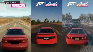 Forza Horizon vs Horizon 3 vs Horizon 4 - 1992 Toyota Celica GT-Four RC ST185 Sound Comparison