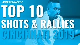 TOP 10 BEST SHOTS AND RALLIES | CINCINNATI 2019