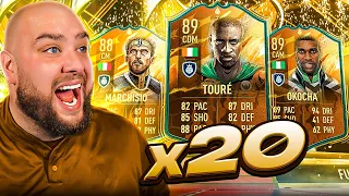 I OPENED 20x GUARANTEED MAX 89 WORLD CUP HERO PACKS!