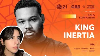 KING INERTIA 🇺🇸 | GRAND BEATBOX BATTLE 2021: WORLD LEAGUE | SOLO ELIMINATION | REACTION |