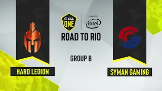 CS:GO - Syman Gaming vs. Hard Legion Esports [Dust2] Map 2 - ESL One Road to Rio - Group B - CIS