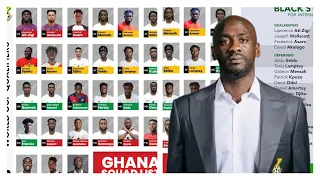 OFFICIAL:  OTTO ADDO RELEASES BLACK STARS 26 MAN SQUAD FOR GHANA QUALIFIERS VS MALI & CAR