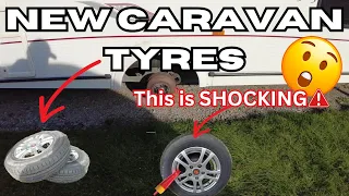 Fitting new tyres to our second hand caravan saved me £100 |caravan vlogs