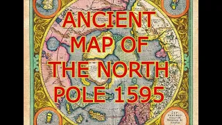 ANCIENT MAP OF THE NORTH POLE 1595 [ MERCATOR ]