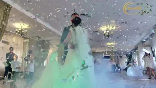Генератор конфеті Пушка на перший танець + холодні фонтани розрізання торту Весілля Конфети Фонтаны