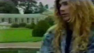 Dave Mustaine imitating Lars Ulrich!