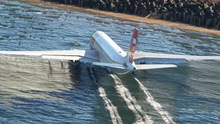 IMPOSSIBLE LANDING AIRBUS PLANE at most dangerous small airport