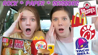 Rock Paper Scissors 4 Course Food Challenge || Taylor & Vanessa