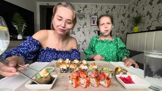 РОЛЛЫ🍣Суши/Rolls Sushi/ Мукбанг/Mukbang/ Ответы на Вопрос 🤗