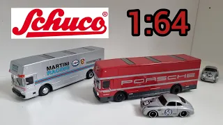 My Diecast Highlight from 2021..Schuco Racing transporter Porsche and Martini Racing edition.