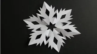 Handicrafts with paper: 'Snowflake' for winter, birthdays and Christmas [W +]